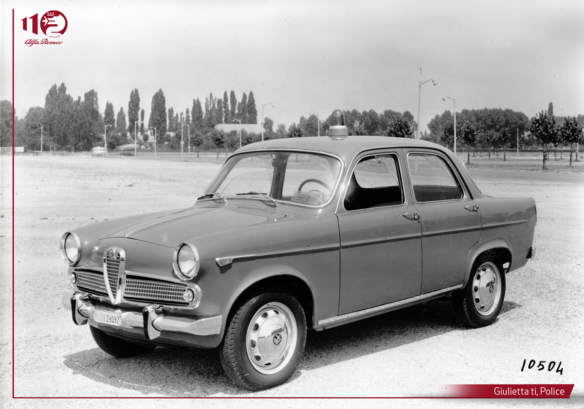 Giulietta-ti-Polizia_ENG Los Alfa Romeo al servicio del Stato