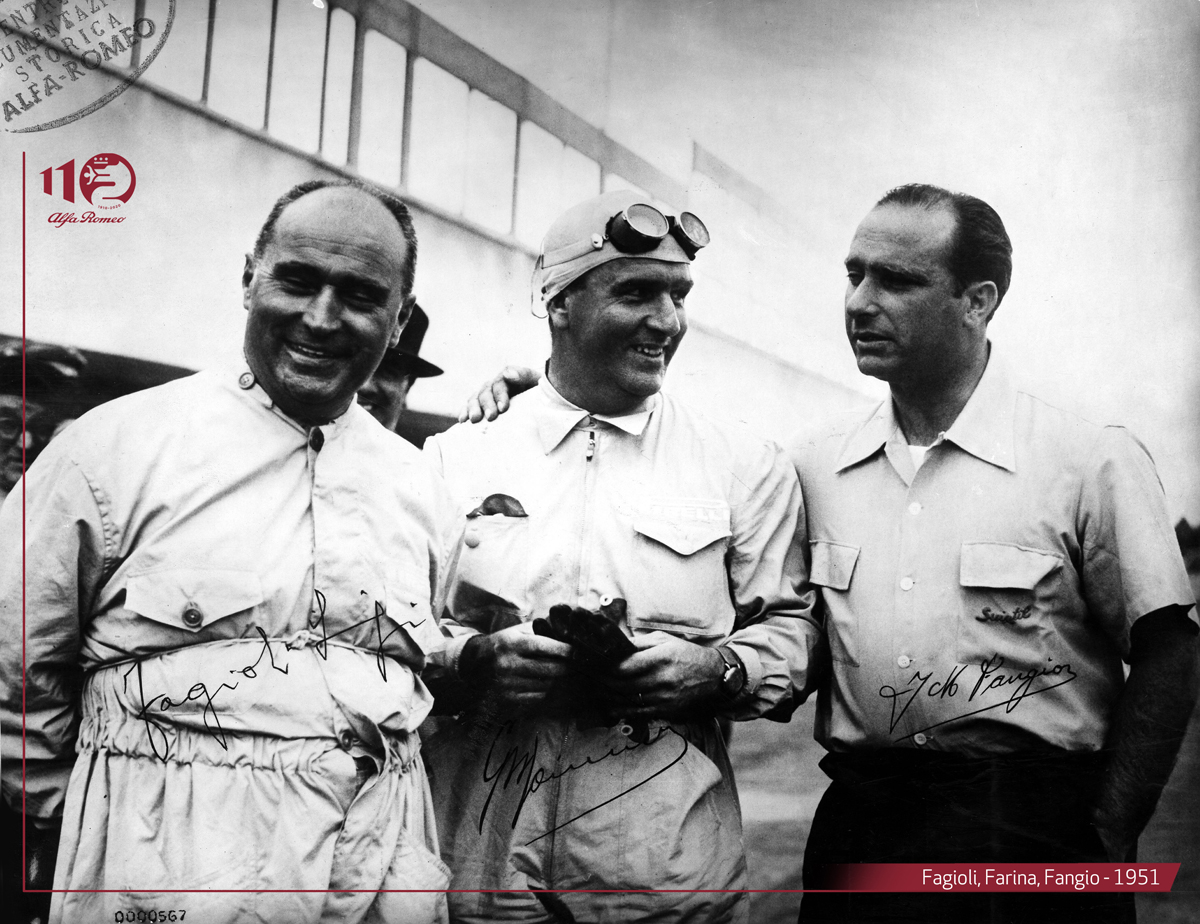 Fagioli-Farina-Fangio-1951 Juan Manuel Fangio