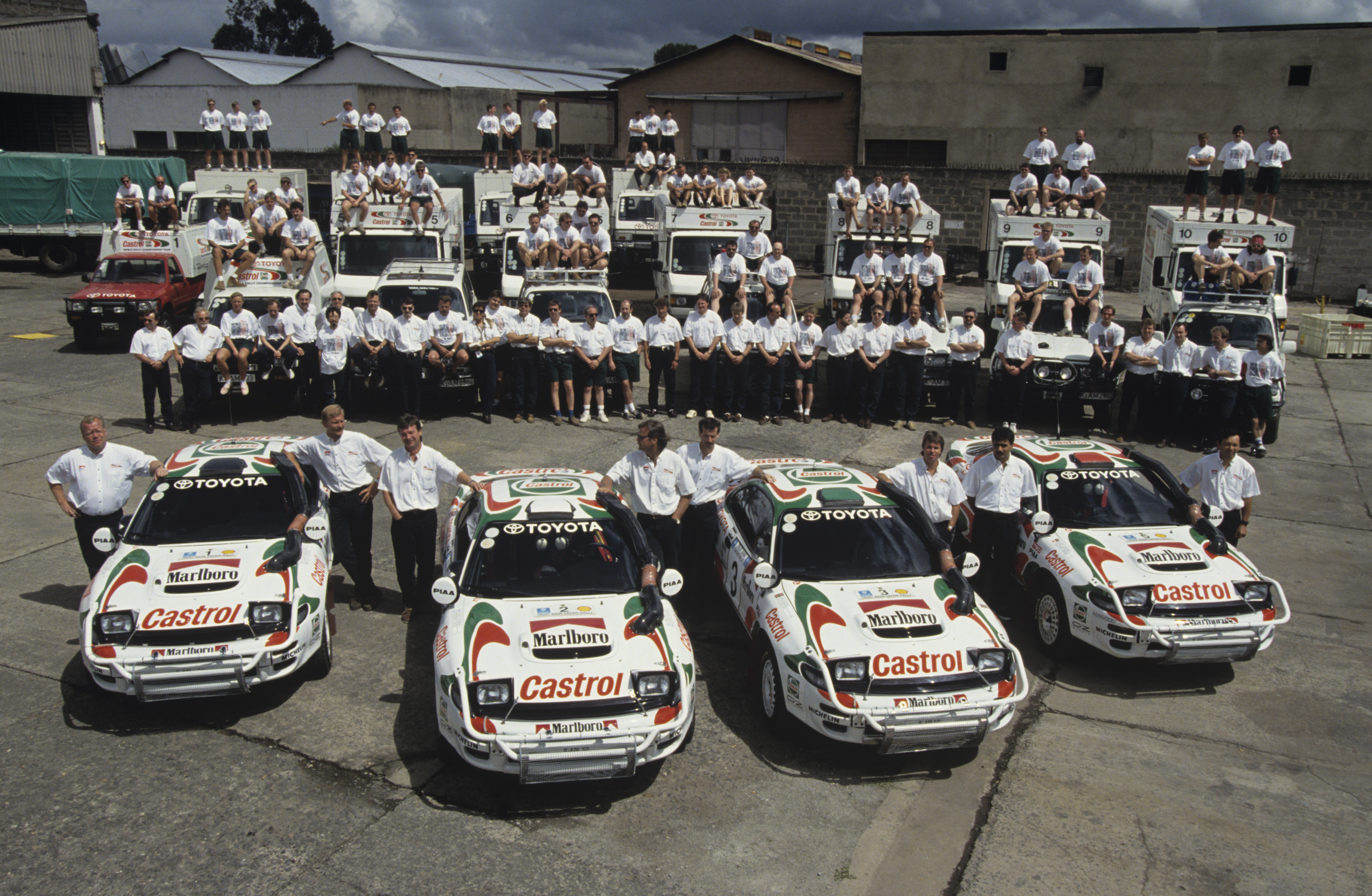 toyota_rallysafari_team Toyota celebra los 30 años del 1-2-3-4 en el Rally Safari